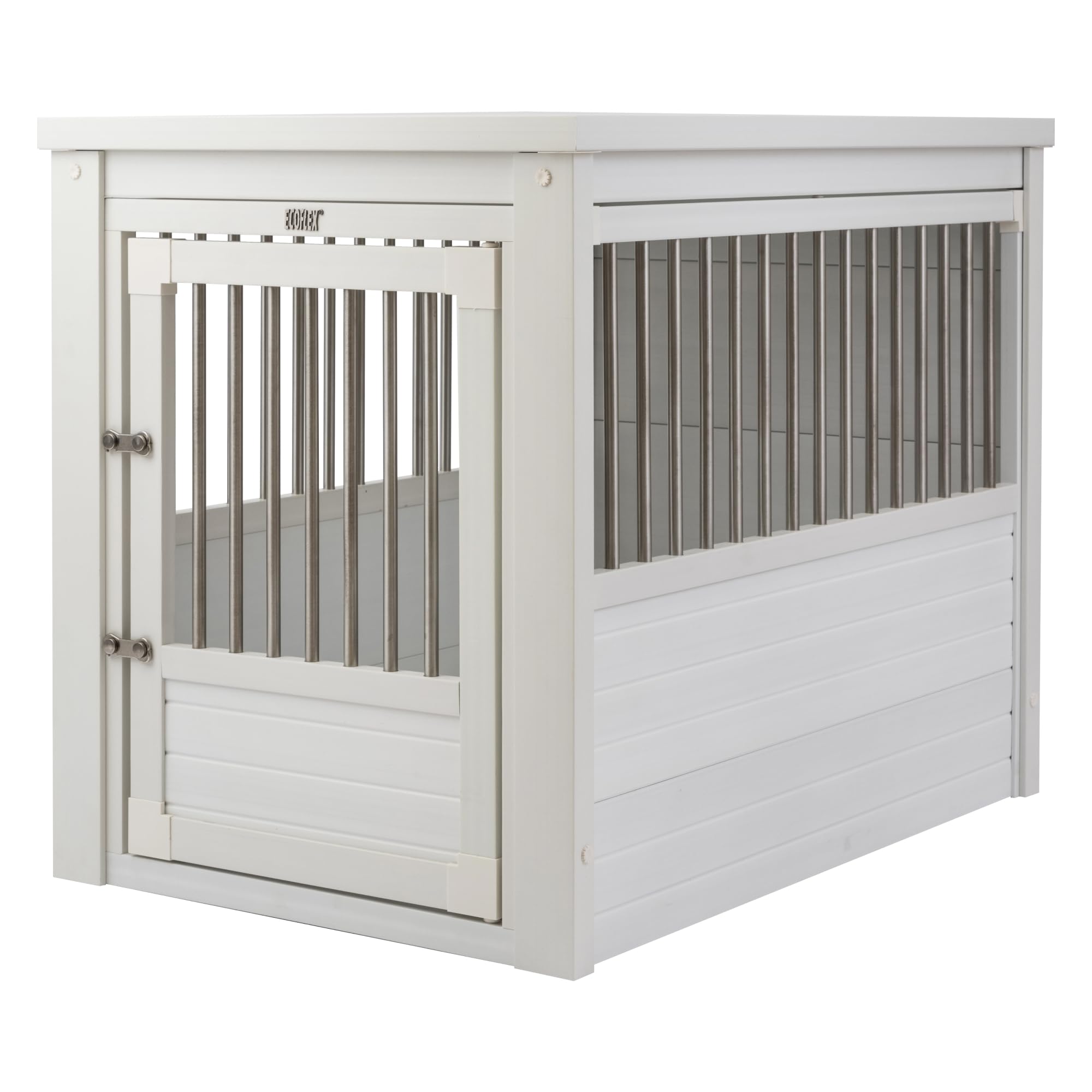 NEWAGEPET アンティークホワイト　XL Amazon.com: New Age Pet ecoFLEX Pet Crate/End Table, Antique White